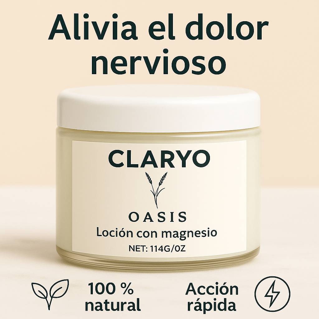 Claryo – Alivia el dolor nervioso y los calambres nocturnos de forma natural desde las primeras aplicaciones
